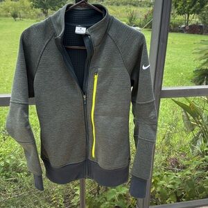 Nike tech fleece jacket “grey 3M” yellow medium nwot
